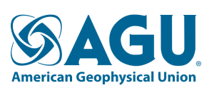 a blue logo for the american geophysical union