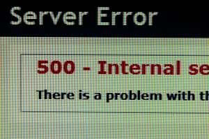 internal server error code 500 on web screen