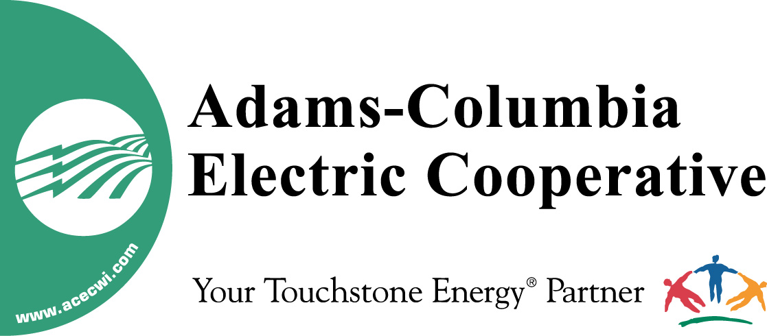 a logo for adams-columbia electric cooperative your touchstone energy partner