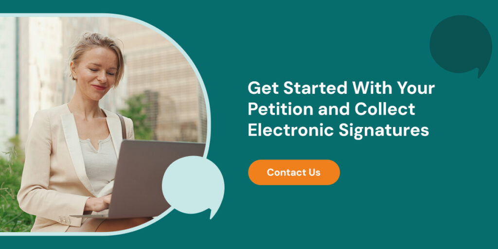 A woman smiling while using a laptop outdoors