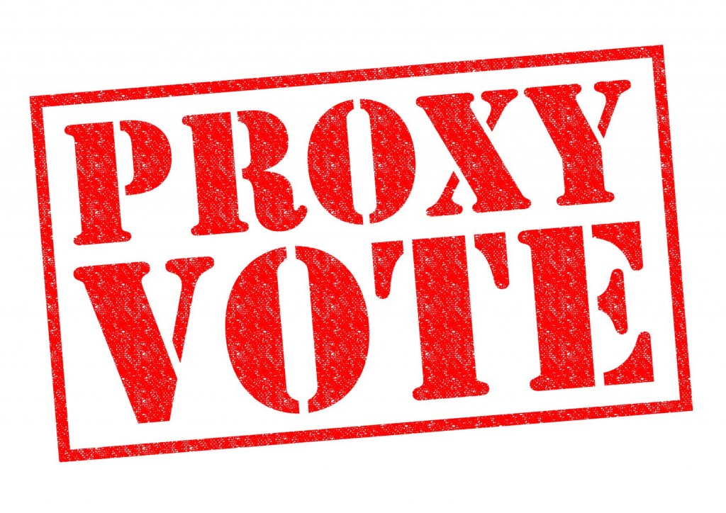 Proxy voting stamp